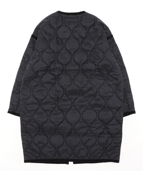 THE SHINZONE(ザ シンゾーン)の「QUILTING COAT(ノーカラーコート・レディース・カーキ/ブラック・FREE)」の3枚目の写真