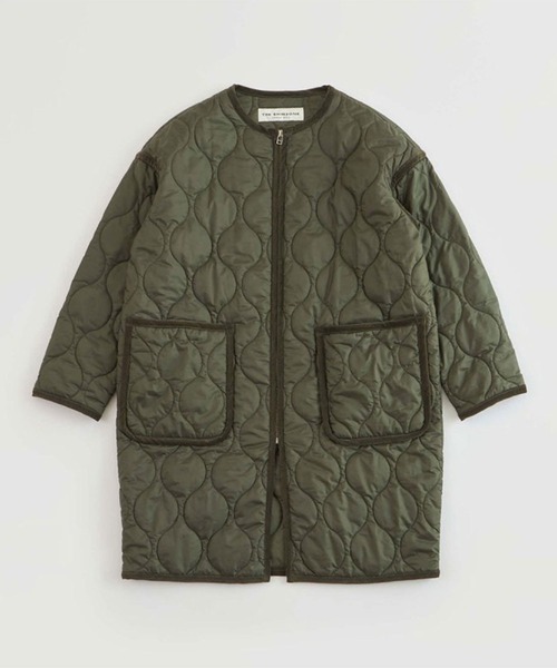 THE SHINZONE(ザ シンゾーン)の「QUILTING COAT(ノーカラーコート・レディース・カーキ/ブラック・FREE)」の6枚目の写真