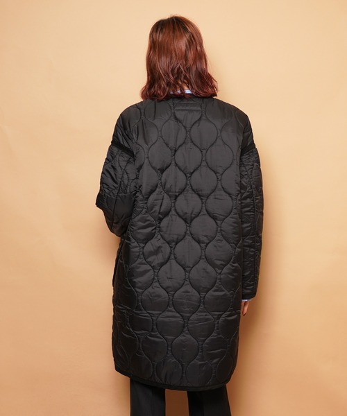 THE SHINZONE(ザ シンゾーン)の「QUILTING COAT(ノーカラーコート・レディース・カーキ/ブラック・FREE)」の12枚目の写真