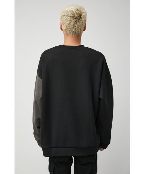 AZUL by moussy(アズールバイマウジー)の「FAUX SUEDE SWICHING PULLOVER/フェイクスエードスウィッチングプルオーバー(スウェット・メンズ・ブラック系その他/ベージュ系その他/ブラウン系その他・LARGE/MEDIUM)」の10枚目の写真