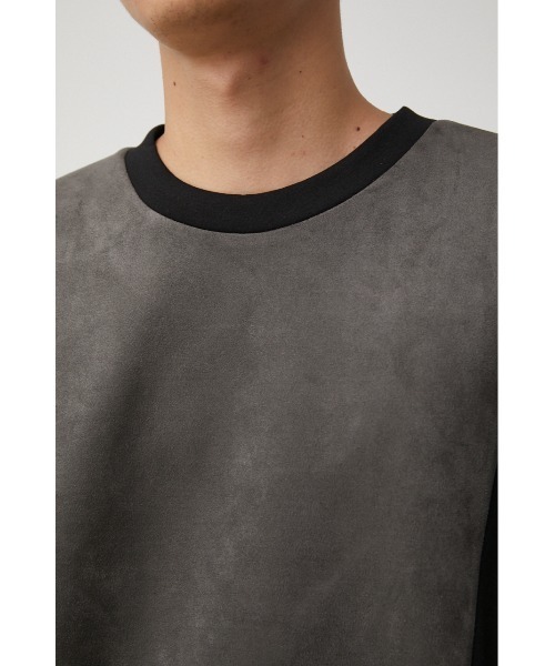AZUL by moussy(アズールバイマウジー)の「FAUX SUEDE SWICHING PULLOVER/フェイクスエードスウィッチングプルオーバー(スウェット・メンズ・ブラック系その他/ベージュ系その他/ブラウン系その他・LARGE/MEDIUM)」の11枚目の写真