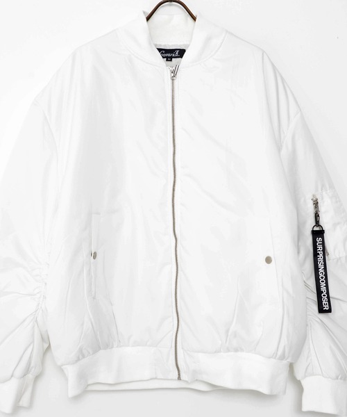 CavariA(キャバリア)の「『CavariA/キャバリア』中綿入りビッグMA-1ジャケット ボンバージャケット(MA-1・メンズ・ブラック/ネイビー/ホワイト/カーキ・L/M)」の21枚目の写真