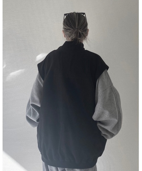 YACA(ヤーカ)の「FLEECE VEST/フリースベスト(ベスト・レディース・ブラック・FREE)」の6枚目の写真
