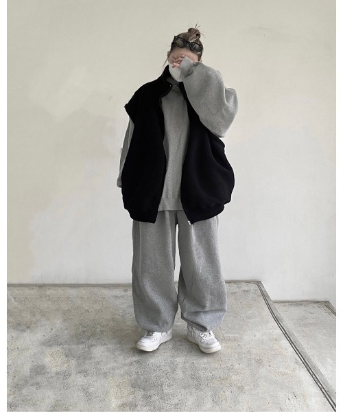 YACA(ヤーカ)の「FLEECE VEST/フリースベスト(ベスト・レディース・ブラック・FREE)」の3枚目の写真