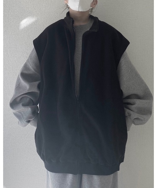 YACA(ヤーカ)の「FLEECE VEST/フリースベスト(ベスト・レディース・ブラック・FREE)」の8枚目の写真