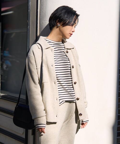 FREAK'S STORE（フリークスストア）の「ポケット付き襟ニット
