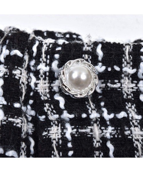 BeBe（ベベ）の「BeBe/【お揃い】ツイードチェックパールボタンショートパンツ(100~150cm)（その他パンツ・キッズ・レッド系その他/ブラック系その他・150/130/100/140/120/110）」の20枚目の写真