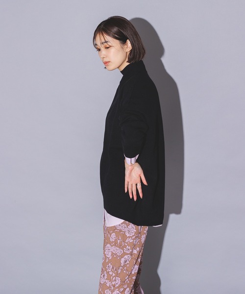 hunch（ハンチ）の「【静電気防止】ドルマンオーバータートルニット（ニット/セーター・レディース・ブラウン/ブラック/ピンク・FREE）」の4枚目の写真