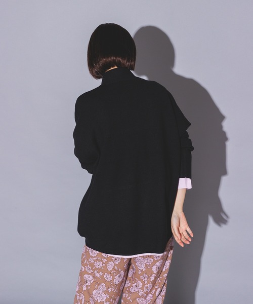 hunch（ハンチ）の「【静電気防止】ドルマンオーバータートルニット（ニット/セーター・レディース・ブラウン/ブラック/ピンク・FREE）」の5枚目の写真