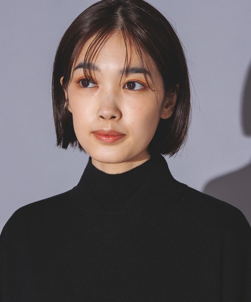 hunch（ハンチ）の「【静電気防止】ドルマンオーバータートルニット（ニット/セーター・レディース・ブラウン/ブラック/ピンク・FREE）」の6枚目の写真