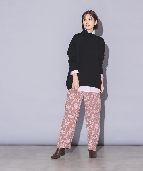 hunch（ハンチ）の「【静電気防止】ドルマンオーバータートルニット（ニット/セーター・レディース・ブラウン/ブラック/ピンク・FREE）」の8枚目の写真