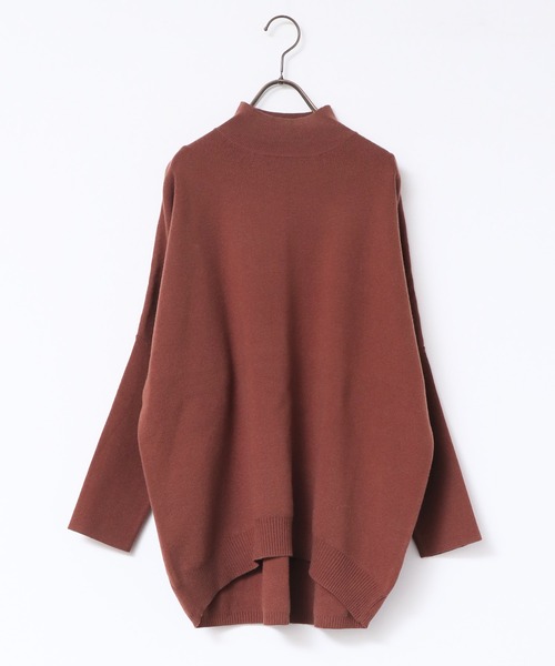 hunch（ハンチ）の「【静電気防止】ドルマンオーバータートルニット（ニット/セーター・レディース・ブラウン/ブラック/ピンク・FREE）」の12枚目の写真