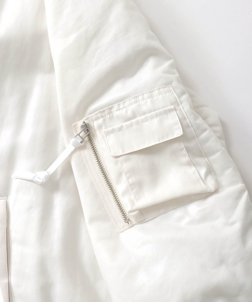 DRESSLAVE（ドレスレイブ）の「padding over size MA-1(中綿オーバーサイズMA-1)（MA-1・レディース・ブラック/ホワイト・38）」の19枚目の写真