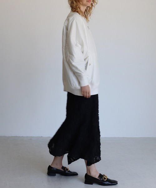 DRESSLAVE（ドレスレイブ）の「padding over size MA-1(中綿オーバーサイズMA-1)（MA-1・レディース・ブラック/ホワイト・38）」の8枚目の写真