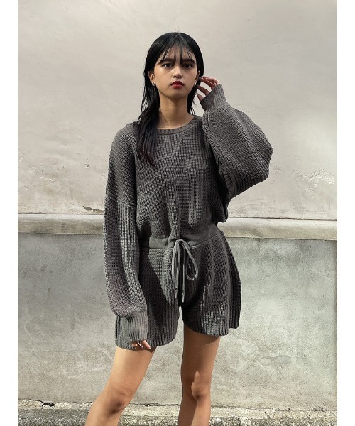 ENVYM（アンビー）の「ショルダーオープンコンビネゾン（つなぎ/オールインワン・レディース・ブラック/グレー/ベージュ・FREE）」の17枚目の写真