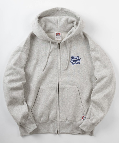 BEN DAVIS（ベンデイビス）の「【BEN DAVIS/ベンデイビス】ブランドネーム刺繍  グラフィックバックプリント ジップパーカー/ バックプリント ジップフーディー/ビッグシルエット/ヘビーウェイト/裏起毛（パーカー・レディース・カモフラージュ/ネイビー/グレー/ブラック・M/L/XL）」の6枚目の写真