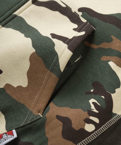 BEN DAVIS（ベンデイビス）の「【BEN DAVIS/ベンデイビス】ブランドネーム刺繍  グラフィックバックプリント ジップパーカー/ バックプリント ジップフーディー/ビッグシルエット/ヘビーウェイト/裏起毛（パーカー・レディース・カモフラージュ/ネイビー/グレー/ブラック・M/L/XL）」の11枚目の写真