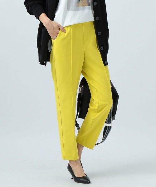 完売！【 BAYFLOW ベイフロー ストレッチ入り テーパード ベルト付き パンツ　M 】 BAYFLOW - BAYFLOW ベイフロー 秋冬☆ イージー ストレッチ ストレート