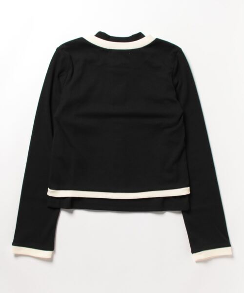 CECIL McBEE（セシルマクビー）の「リブカーデｘプチハイネックタンクＳＥＴ（アンサンブル・レディース・ブラック/サックスブルー/アイボリー・FREE）」の4枚目の写真