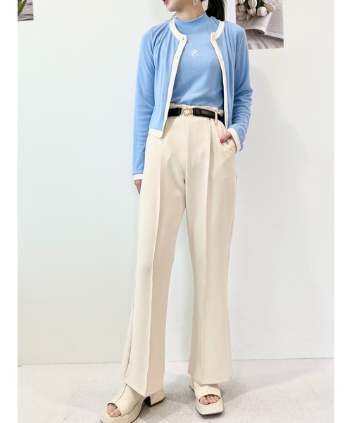 CECIL McBEE（セシルマクビー）の「リブカーデｘプチハイネックタンクＳＥＴ（アンサンブル・レディース・ブラック/サックスブルー/アイボリー・FREE）」の19枚目の写真