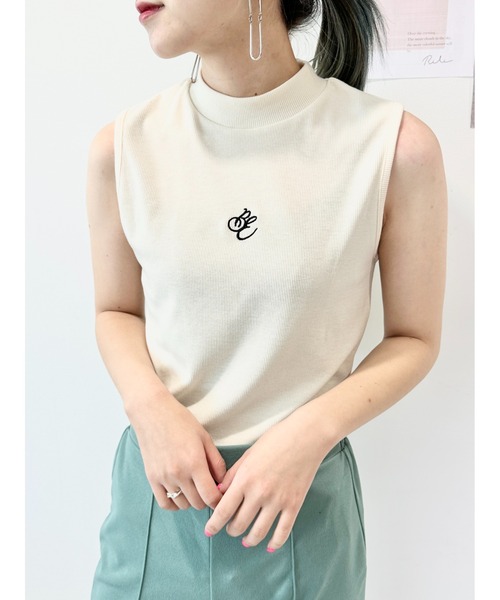 CECIL McBEE（セシルマクビー）の「リブカーデｘプチハイネックタンクＳＥＴ（アンサンブル・レディース・ブラック/サックスブルー/アイボリー・FREE）」の14枚目の写真