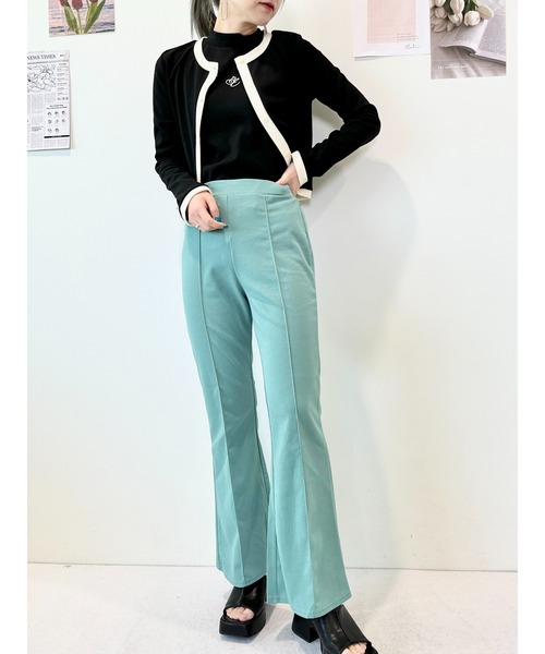 CECIL McBEE（セシルマクビー）の「リブカーデｘプチハイネックタンクＳＥＴ（アンサンブル・レディース・ブラック/サックスブルー/アイボリー・FREE）」の6枚目の写真