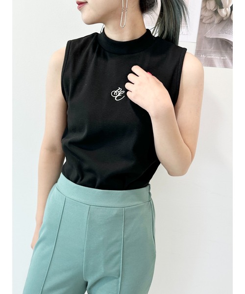 CECIL McBEE（セシルマクビー）の「リブカーデｘプチハイネックタンクＳＥＴ（アンサンブル・レディース・ブラック/サックスブルー/アイボリー・FREE）」の8枚目の写真