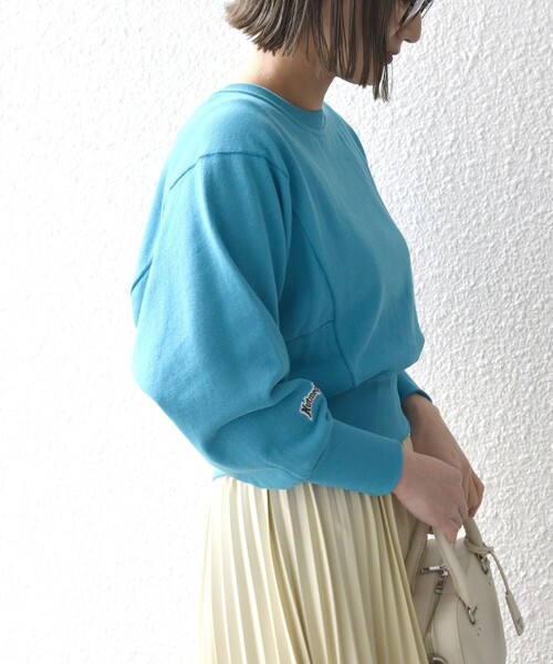 NutmegMills(ナツメグミルズ)の「【SHIPS別注】*NUTMEGMILLS:〈UVカット〉 2WAY ドルマン スウェット ◇(カーディガン/ボレロ・レディース・ブラック/オフホワイト/スカイブルー/チャコールグレー・ONE SIZE)」の10枚目の写真
