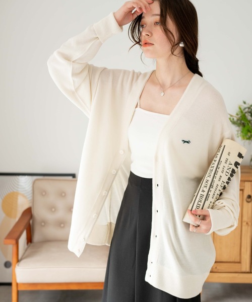 PENNEYS(ぺニーズ)の「∴WEGO/【WEB限定】Penneys別注カーディガン(カーディガン/ボレロ・メンズ・サックスブルー/オフホワイト/ダークオレンジ/ブラック・MEDIUM/LARGE)」の2枚目の写真