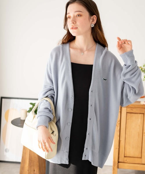 PENNEYS(ぺニーズ)の「∴WEGO/【WEB限定】Penneys別注カーディガン(カーディガン/ボレロ・メンズ・サックスブルー/オフホワイト/ダークオレンジ/ブラック・MEDIUM/LARGE)」の4枚目の写真