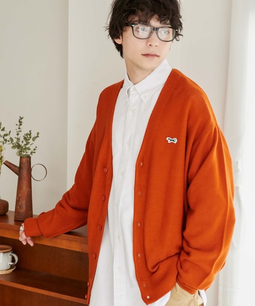 PENNEYS(ぺニーズ)の「∴WEGO/【WEB限定】Penneys別注カーディガン(カーディガン/ボレロ・メンズ・サックスブルー/オフホワイト/ダークオレンジ/ブラック・MEDIUM/LARGE)」の1枚目の写真