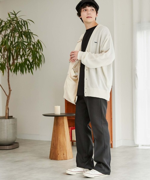 PENNEYS(ぺニーズ)の「∴WEGO/【WEB限定】Penneys別注カーディガン(カーディガン/ボレロ・メンズ・サックスブルー/オフホワイト/ダークオレンジ/ブラック・MEDIUM/LARGE)」の5枚目の写真