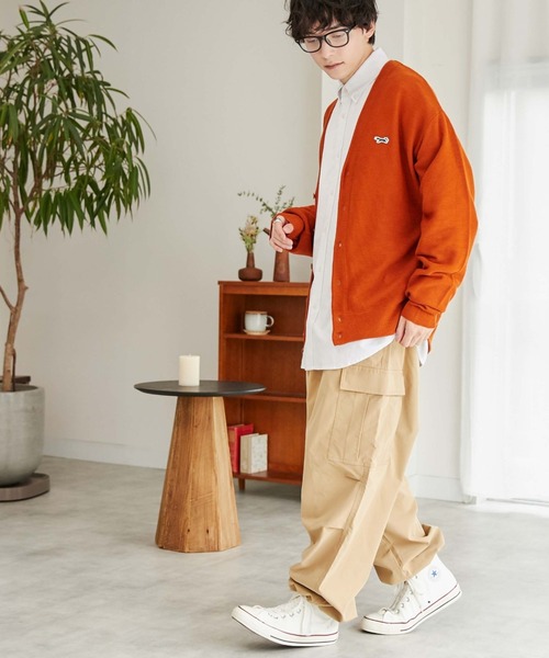 PENNEYS(ぺニーズ)の「∴WEGO/【WEB限定】Penneys別注カーディガン(カーディガン/ボレロ・メンズ・サックスブルー/オフホワイト/ダークオレンジ/ブラック・MEDIUM/LARGE)」の8枚目の写真