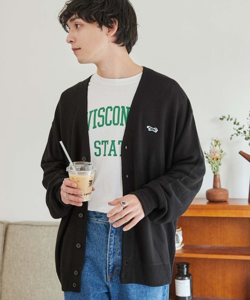 PENNEYS(ぺニーズ)の「∴WEGO/【WEB限定】Penneys別注カーディガン(カーディガン/ボレロ・メンズ・サックスブルー/オフホワイト/ダークオレンジ/ブラック・MEDIUM/LARGE)」の16枚目の写真