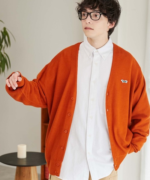 PENNEYS(ぺニーズ)の「∴WEGO/【WEB限定】Penneys別注カーディガン(カーディガン/ボレロ・メンズ・サックスブルー/オフホワイト/ダークオレンジ/ブラック・MEDIUM/LARGE)」の20枚目の写真