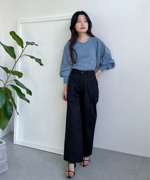 feepur(フェピュール)の「ツータックペインターパンツ(その他パンツ・レディース・ベージュ/ブラック・MEDIUM/SMALL)」の8枚目の写真