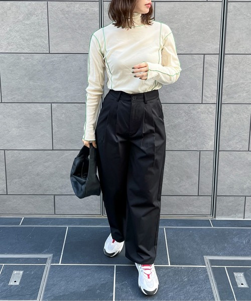 feepur(フェピュール)の「ツータックペインターパンツ(その他パンツ・レディース・ベージュ/ブラック・MEDIUM/SMALL)」の20枚目の写真