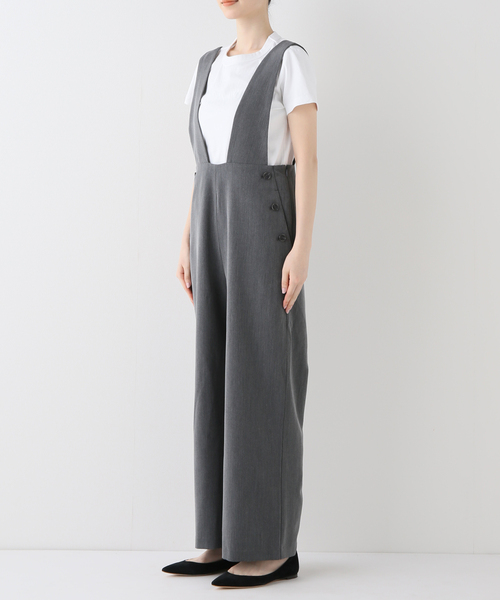 追加》TRストレッチダブルボタンサロペット（サロペット