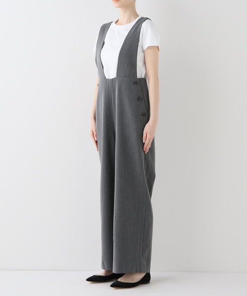追加》TRストレッチダブルボタンサロペット（サロペット