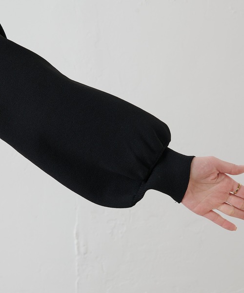 PUAL CE CIN（ピュアルセシン）の「【Du noir】パールボタンカーディガン（カーディガン/ボレロ・レディース・ライトグレー/ブラック・FREE）」の16枚目の写真