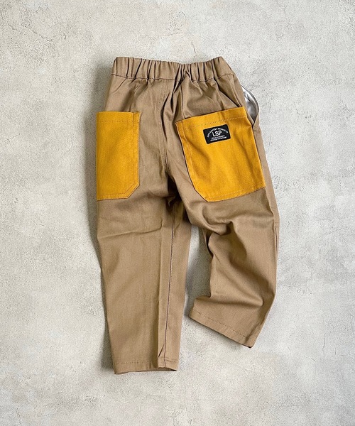 Life Support Products（ライフサポートプロダクツ）の「ツイルタックパンツ(80～150cm)（その他パンツ・キッズ・マスタード/チャコール/ベージュ系その他/グレー系その他/ピンク系その他/ライトピンク/ターコイズブルー・80/90/95/100/110/120/130/140/150）」の4枚目の写真