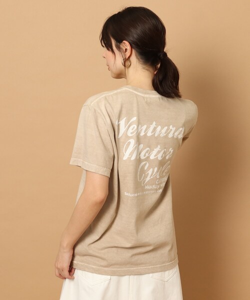 GOOD ROCK SPEED（グッドロックスピード）の「◆【EC＆大阪店限定カラーあり】GOOD ROCK SPEED(グッドロックスピード)モーターサイクル・イーグルTシャツ（Tシャツ/カットソー・レディース・ブラック/イエロー/ブラック系/ベージュ・01/02）」の15枚目の写真