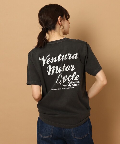 GOOD ROCK SPEED（グッドロックスピード）の「◆【EC＆大阪店限定カラーあり】GOOD ROCK SPEED(グッドロックスピード)モーターサイクル・イーグルTシャツ（Tシャツ/カットソー・レディース・ブラック/イエロー/ブラック系/ベージュ・01/02）」の16枚目の写真