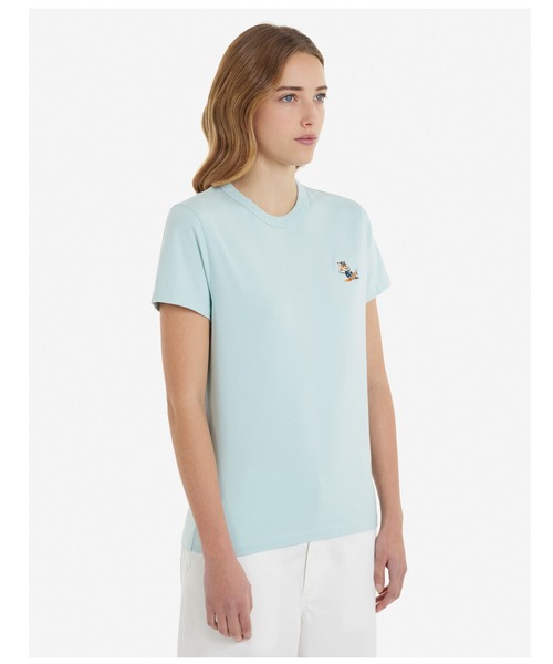 Maison Kitsune(メゾンキツネ)の「DRESSED FOX PATCH CLASSIC TEE-SHIRT(Tシャツ/カットソー・レディース・ピンク系その他/スカイブルー系/ブラック・S/M/XS/L)」の12枚目の写真