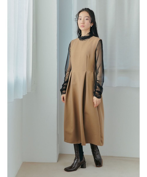 Ayla(アイラ)の「arm point sheer tops(シャツ/ブラウス・レディース・ブラック/ライトベージュ・FREE)」の7枚目の写真