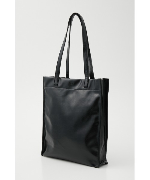 SLY(スライ)の「USEFUL A4 BAG ユースフル バッグ 合皮 フェイクレザー PC ipad タブレット トートバッグ フェイクレザー(トートバッグ・レディース・ブラック/ライトベージュ・FREE)」の7枚目の写真