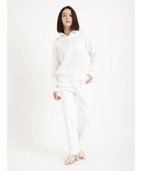 Te chichi（テチチ）の「バスケットメッシュ編みニット（ニット/セーター・レディース・オフホワイト・ﾌﾘ-）」の15枚目の写真