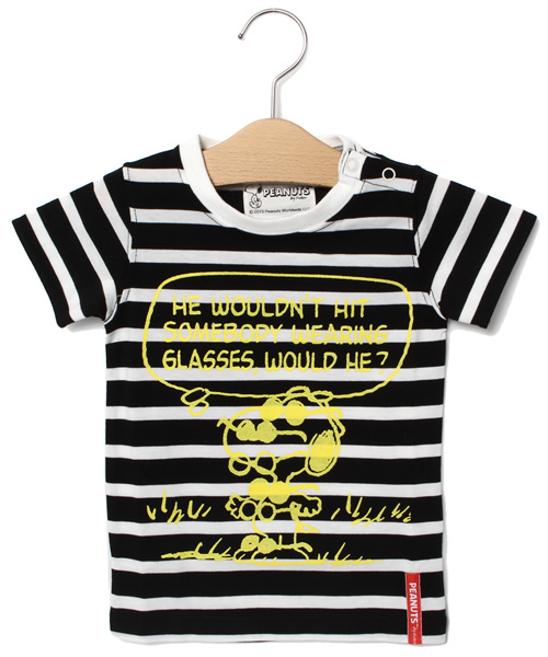 CIAOPANIC TYPY（チャオパニックティピー）の「【PEANUTS×CIAOPANIC TYPY】ピーナッツコラボイラストボーダー（Tシャツ/カットソー・キッズ・ホワイト/ブラック・135/105/115/125/95）」の12枚目の写真