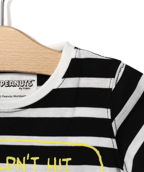 CIAOPANIC TYPY（チャオパニックティピー）の「【PEANUTS×CIAOPANIC TYPY】ピーナッツコラボイラストボーダー（Tシャツ/カットソー・キッズ・ホワイト/ブラック・135/105/115/125/95）」の9枚目の写真