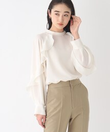 OPAQUE.CLIP | フリルスリーブブラウス【イージーケア】(シャツ/ブラウス)